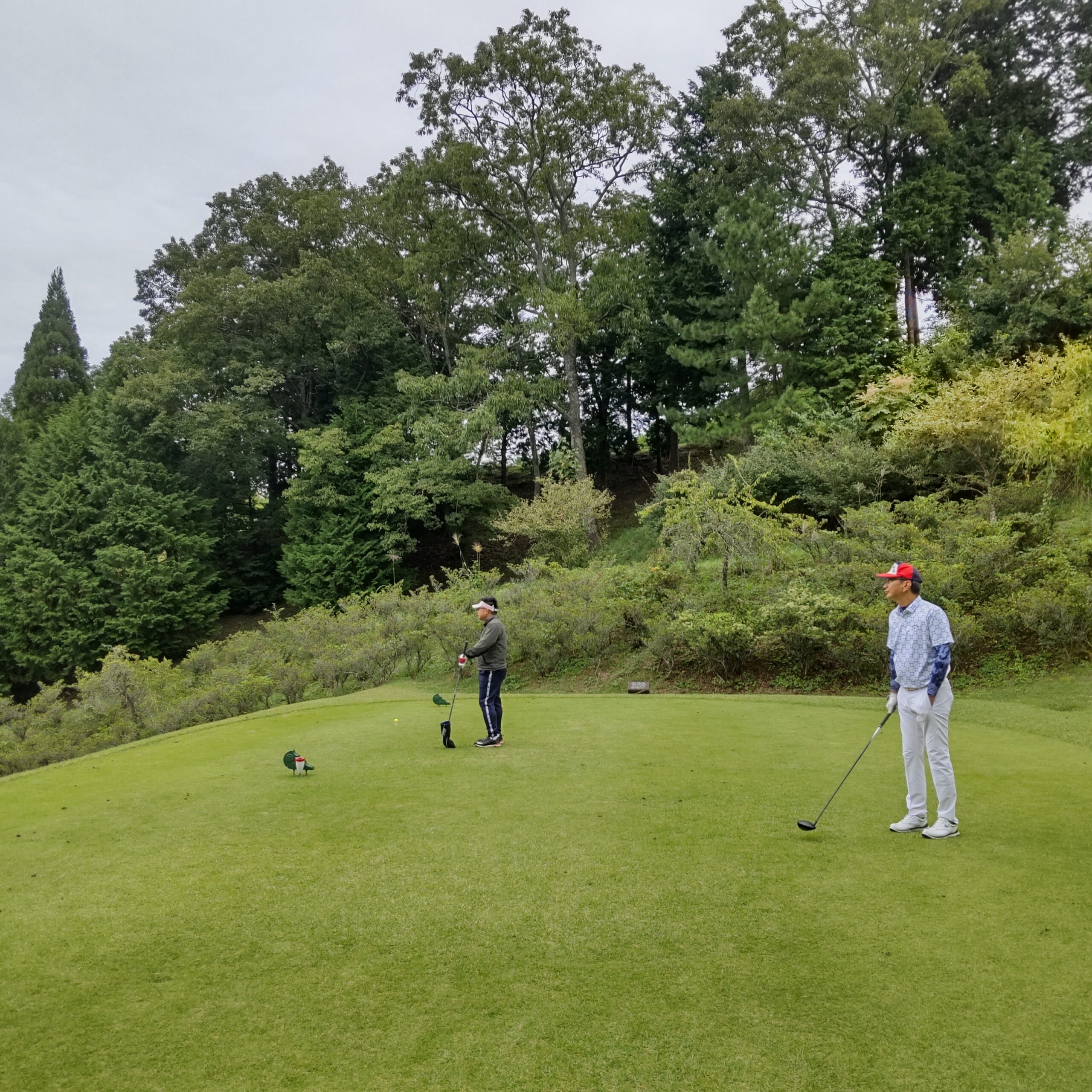 木々に囲まれたゴルフ場