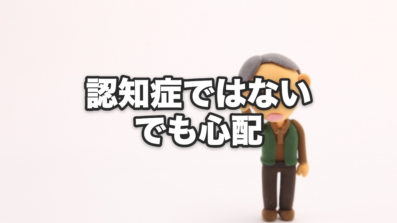 認知症ではない、でも心配